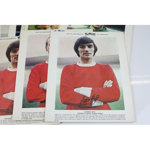 116 - Football - Approximately 25 Typhoo Tea 1960's Trade Cards including Moore, Best, Banks, Burnley, Che... 