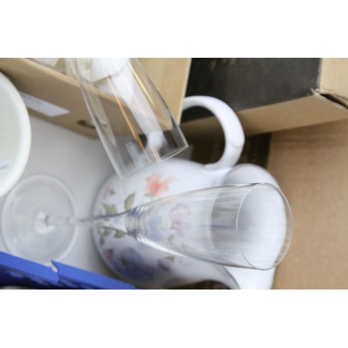 63 - Mixed Lot of Ceramics including Portmeirion ' Mandarin ' Tea Ware, Denby China, Three Wade Bells Dec... 