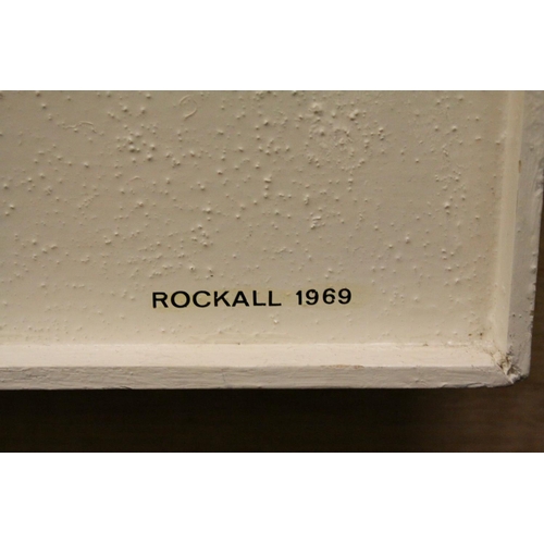 67 - Rockall 1969 Copper Sphere on Framed White Ground, printed signature lower right ' Rockall 1969 ' 76... 