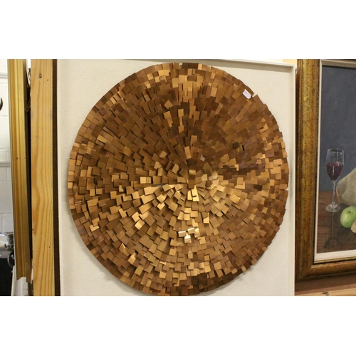 67 - Rockall 1969 Copper Sphere on Framed White Ground, printed signature lower right ' Rockall 1969 ' 76... 