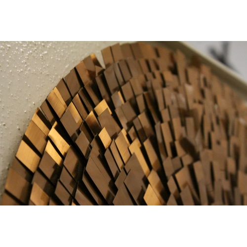 67 - Rockall 1969 Copper Sphere on Framed White Ground, printed signature lower right ' Rockall 1969 ' 76... 