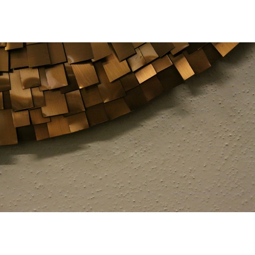 67 - Rockall 1969 Copper Sphere on Framed White Ground, printed signature lower right ' Rockall 1969 ' 76... 