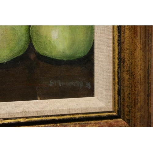 75 - Still Life Oil on Board, signed lower right, 59cms x 50cms, framed