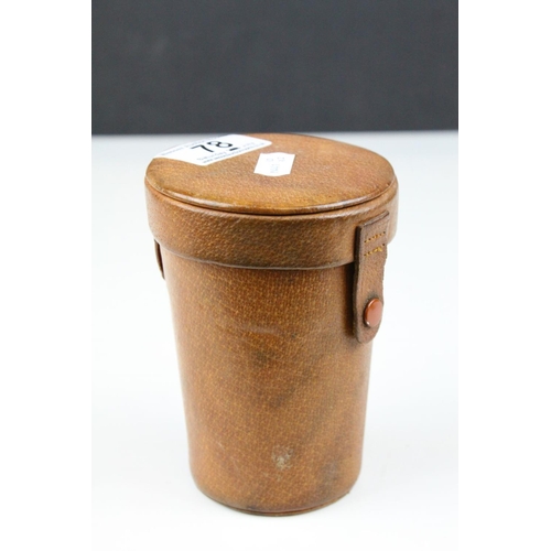 78 - Two Sets of Early 20th century  Stacking Stirrup Cups, Silver Plated with Gilt Interiors, Four Cups ... 