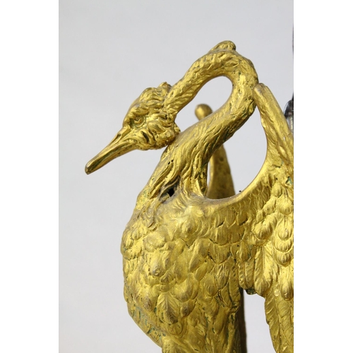 81 - Large French 19th century Five Branch Candelabra / Candelabrum, Cast Metal and Silver Plate, the sin... 