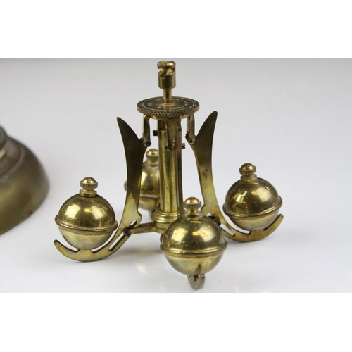 82 - Early 20th century Jahresuherenfabrik German Anniversary / Skeleton Clock, 400 day, with Glass Dome ... 