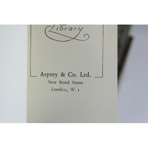 92 - Asprey & Co Ltd of London  - Eight Set Book Library dating around the 1950's including Atlas, Ga... 