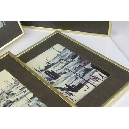 96 - Set of Four Framed Lowry Prints