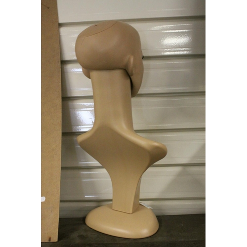 98A - Female Head and Shoulders Shop Display Mannequin, 52cms high