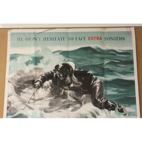 98 - Original World War II Advertising Poster - Mrs Churchill's Red Cross ' Aid to Russia Fund '  ' Will ... 