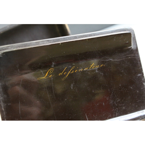 276a - 19th century Stobwasser papier mache lacquered snuff box, hand painted idyllic scene depicting artis... 
