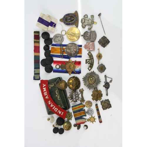 44 - A Full Size British World War One Medal Trio To Include The Victory Medal, The British War Medal And
