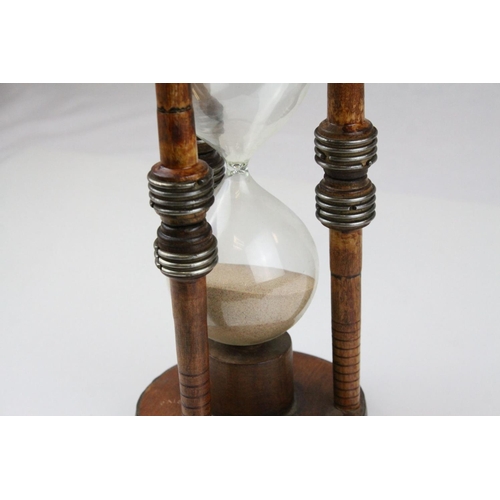 103 - Large Egg Timer made from a 19th century Wooden Mill Bobbin, h.31cms