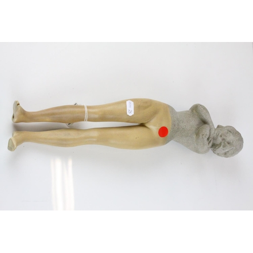 118 - Celluloid Figure of a 1950's Naked Glamour Girl, h.45cms