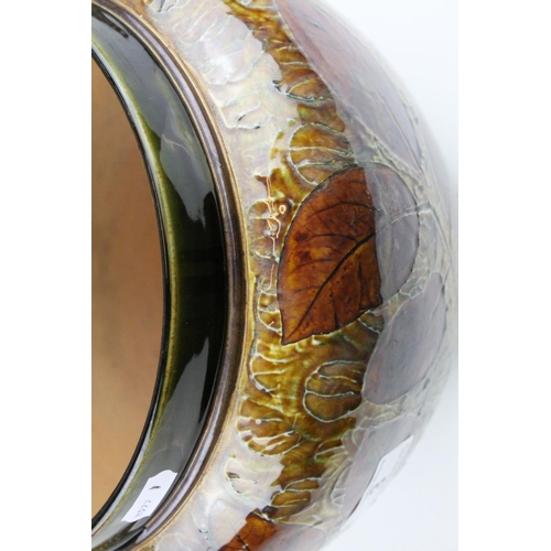 3 - Royal Doulton stoneware Planter / Jardinière, in the Autumn Leaves pattern, numbered 2109, dia.27cm