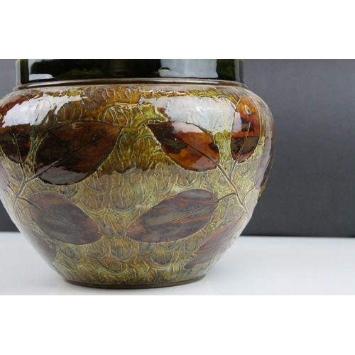 3 - Royal Doulton stoneware Planter / Jardinière, in the Autumn Leaves pattern, numbered 2109, dia.27cm