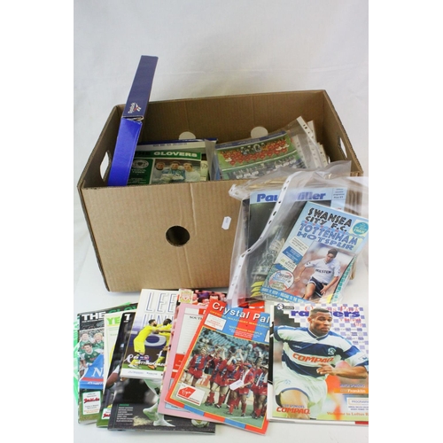 106 - Football - Crate of Football Programmes including Yeovil Town from 1980's onwards and Tottenham Hots... 