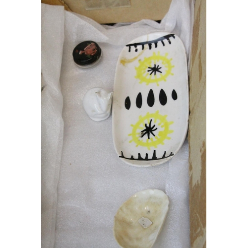 108 - Copper Relief Picture, signed and titled Fruit Still Life, 24cms x 16cms together with Four items of... 