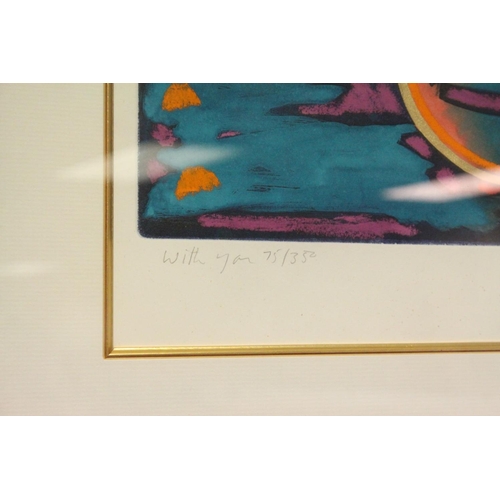 110 - Simon Bull (b.1958), Signed Limited Edition Print ' With you ' no.75/350, heightened with gold foil ... 