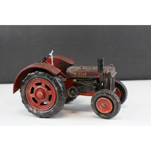 67 - Tin plate John Deere tractor