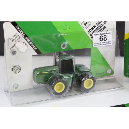 68 - Four Ertl Diecast John Deere Agricultural Tractors - 9400 4WD Tractor, 9400T Tractor and Two 4WD Tra... 
