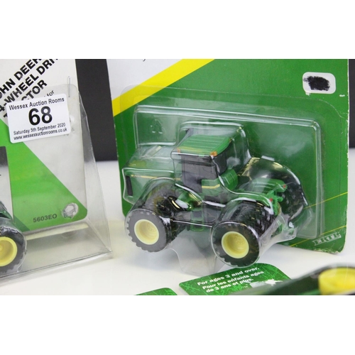68 - Four Ertl Diecast John Deere Agricultural Tractors - 9400 4WD Tractor, 9400T Tractor and Two 4WD Tra... 