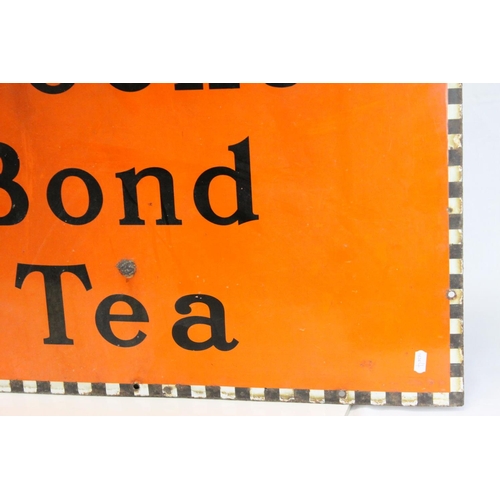 72 - Vintage Enamel Advertising Sign ' Brooke Bond Tea ' 77cms x 51cms