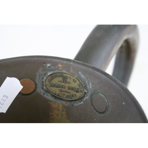 75 - Set of Four Late 19th / Early 20th century Copper Graduating Measuring Jugs, ranging from 4 gallons ... 