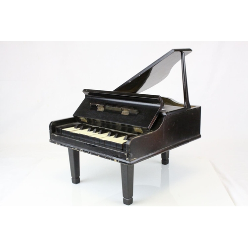 79 - Early 20th century Salesman's Sample Wooden Piano with labels to underside ' Advance sample against ... 