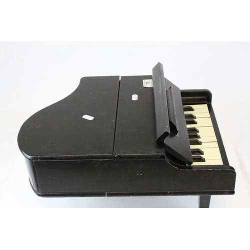 79 - Early 20th century Salesman's Sample Wooden Piano with labels to underside ' Advance sample against ... 