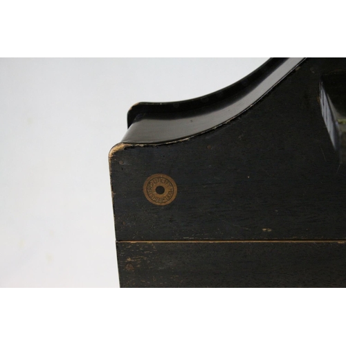 79 - Early 20th century Salesman's Sample Wooden Piano with labels to underside ' Advance sample against ... 