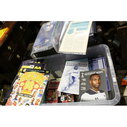 86 - Football - Crate of Tottenham Hotspurs Football Programmes dating from 1980's onwards together with ... 