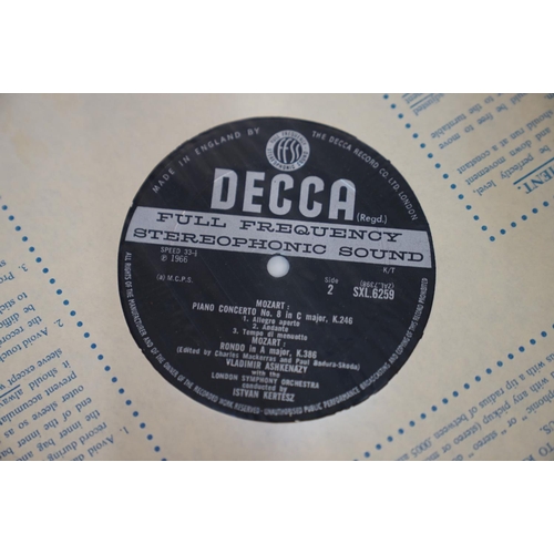 138 - VINYL - CLASSICAL - 13 UK DECCA ED1 STEREO, WBg CLASSICAL ALBUMS, SXL 2288, SXL 6040, SXL 6110,