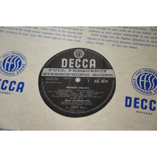 140 - VINYL - CLASSICAL - 5 UK DECCA ED1 STEREO, WBg CLASSICAL ALBUMS: DECCA SXL 6084, STEREO ED1, W/B,