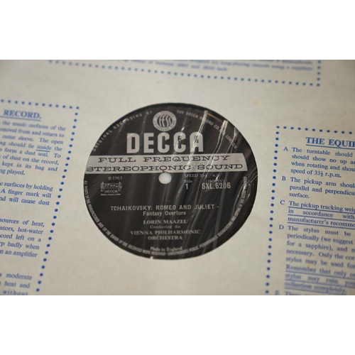 140 - VINYL - CLASSICAL - 5 UK DECCA ED1 STEREO, WBg CLASSICAL ALBUMS: DECCA SXL 6084, STEREO ED1, W/B,