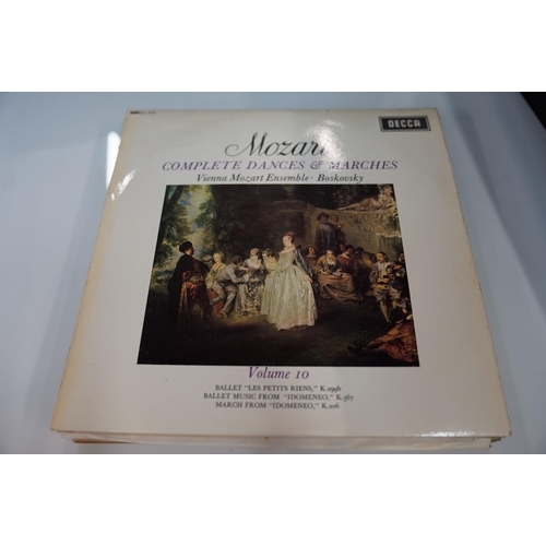 141 - VINYL - CLASSICAL - 12 UK DECCA ED1 STEREO, WBg CLASSICAL ALBUMS - MOZART, SXL 6150, STEREO ED1, W/