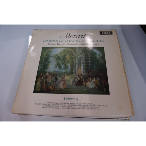 141 - VINYL - CLASSICAL - 12 UK DECCA ED1 STEREO, WBg CLASSICAL ALBUMS - MOZART, SXL 6150, STEREO ED1, W/