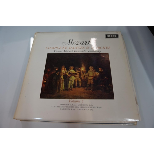 141 - VINYL - CLASSICAL - 12 UK DECCA ED1 STEREO, WBg CLASSICAL ALBUMS - MOZART, SXL 6150, STEREO ED1, W/