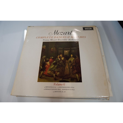 141 - VINYL - CLASSICAL - 12 UK DECCA ED1 STEREO, WBg CLASSICAL ALBUMS - MOZART, SXL 6150, STEREO ED1, W/