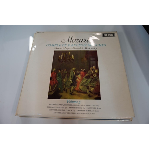 141 - VINYL - CLASSICAL - 12 UK DECCA ED1 STEREO, WBg CLASSICAL ALBUMS - MOZART, SXL 6150, STEREO ED1, W/