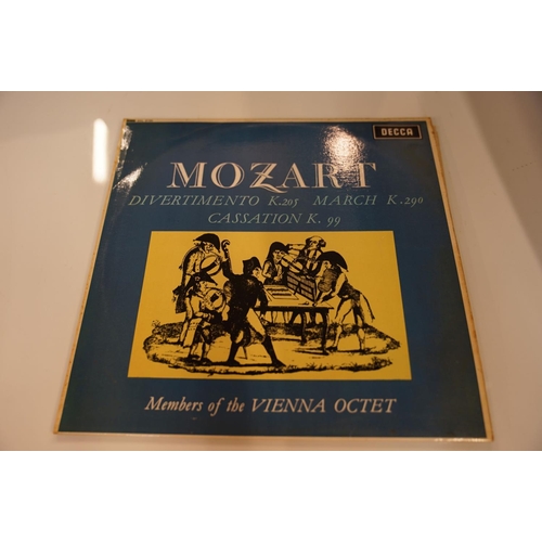 141 - VINYL - CLASSICAL - 12 UK DECCA ED1 STEREO, WBg CLASSICAL ALBUMS - MOZART, SXL 6150, STEREO ED1, W/