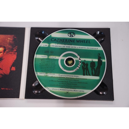 147 - VINYL - SIGNED CD'S - 11 SIGNED CD'S / PROMO CD'S, SIGNED by IAN BROUDIE (2 copies), ELASTICA, SWING