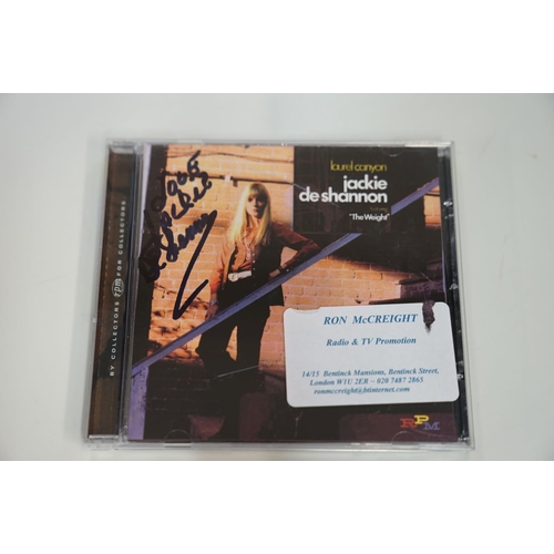 151 - SIGNED CD'S - 4 SIGNED JACKIE DESHANNON CD'S - all 100% original and were signed at BBC radio