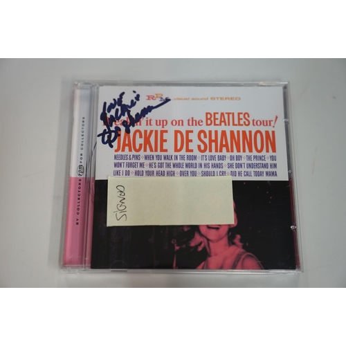 152 - SIGNED CD'S - 4 DIFFERENT SIGNED JACKIE DESHANNON CD'S - all 100% original and were signed at BBC