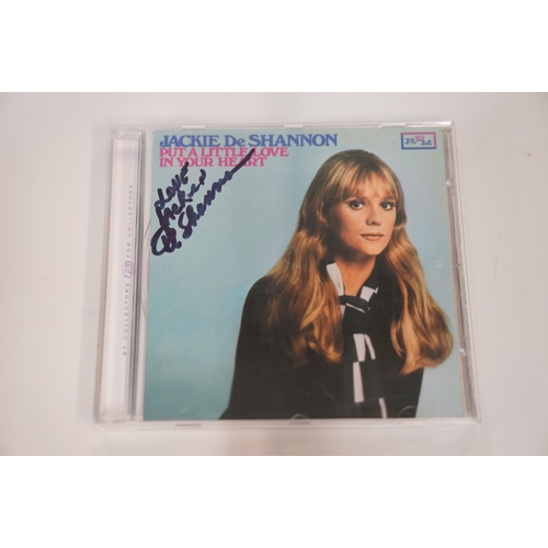 152 - SIGNED CD'S - 4 DIFFERENT SIGNED JACKIE DESHANNON CD'S - all 100% original and were signed at BBC