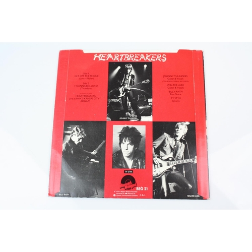 162A - PUNK - JOHNNY THUNDERS & THE HEARTBREAKERS - 3 UK ORIGINAL SINGLES by the EX- NEW YORK DOLLS man, IN