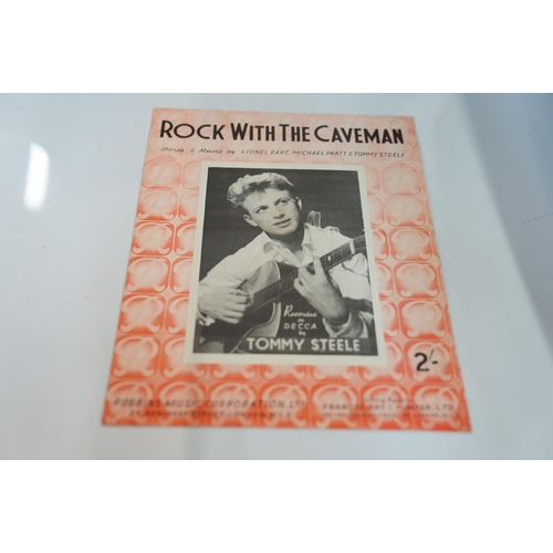 188 - ROCK 'N' ROLL ORIGINAL UK SHEETS MUSIC - 13 ORIGINAL UK LATE 1950'S early 1960'S SHEET MUSIC,