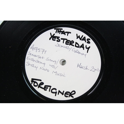 232 - TEST PRESSING UK / US ROCK / CLASSIC ROCK SINGLES.