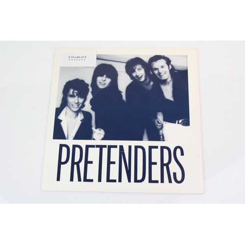 234 - NEW WAVE - THE PRETENDERS - A set of 2 PROMO ONLY TEST PRESSING