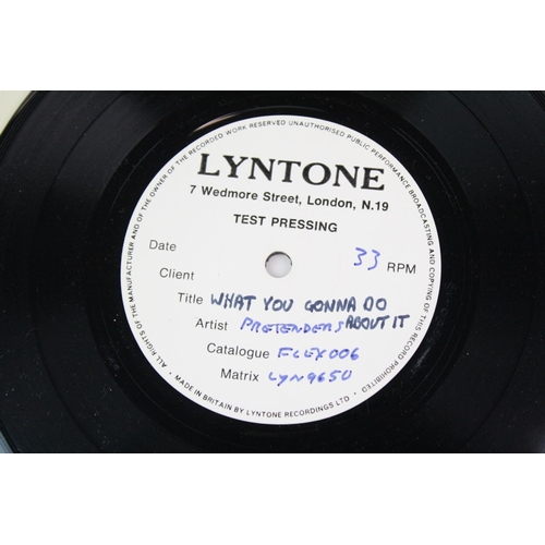 234 - NEW WAVE - THE PRETENDERS - A set of 2 PROMO ONLY TEST PRESSING